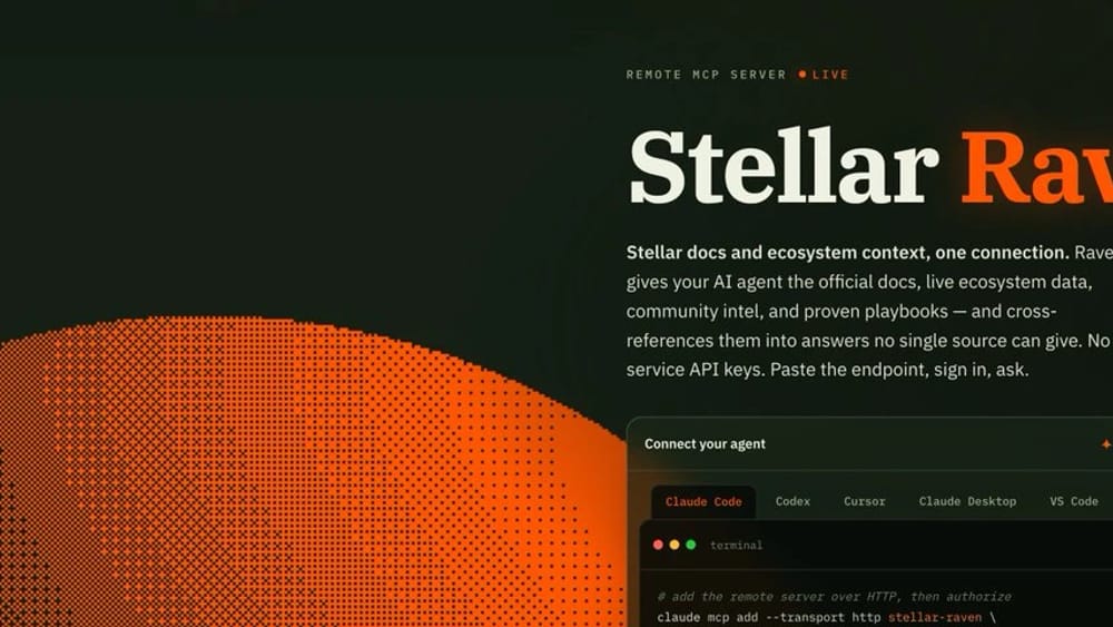 Stellar Raven: a new context layer for builders, devs, and agents in the Stellar ecosystem 🐦⬛