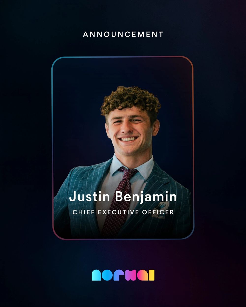 🌟 A New Chapter Begins: Justin Benjamin Promoted to Chief Executive Officer at Normal