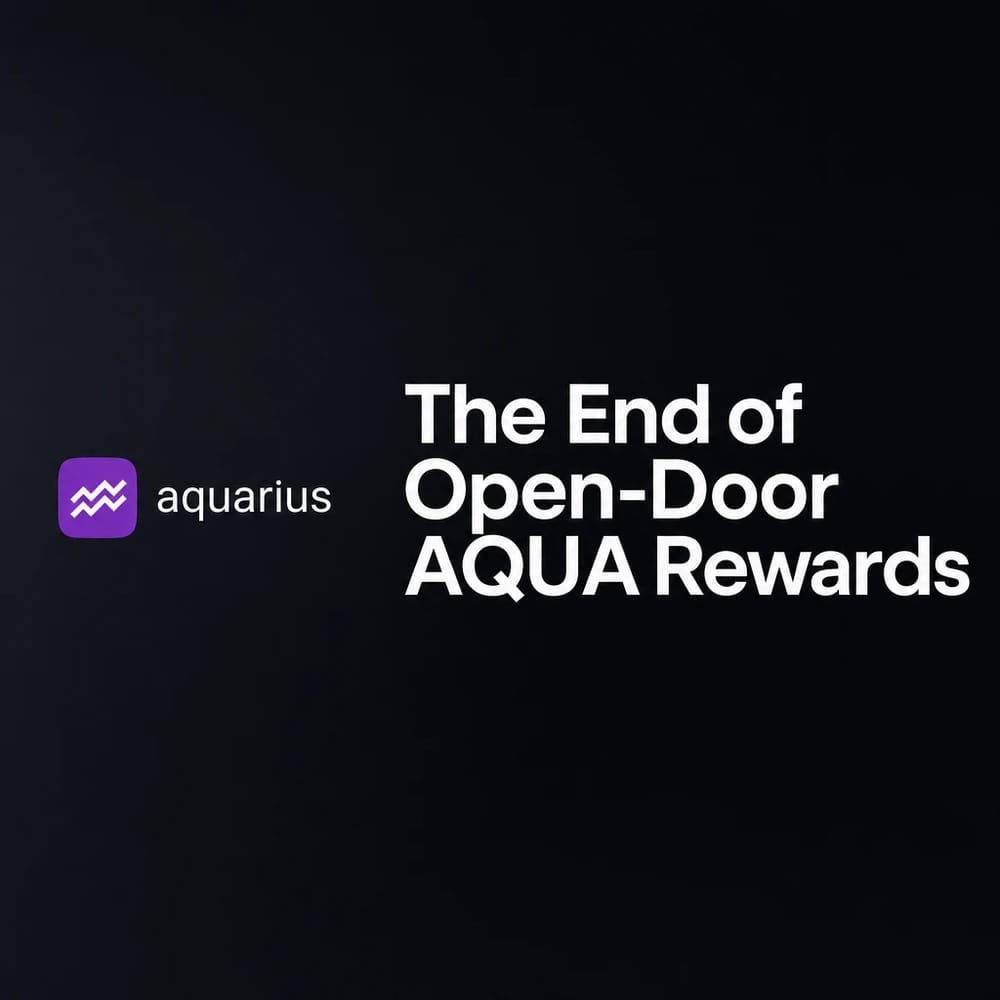 The End of Open-Door AQUA Rewards