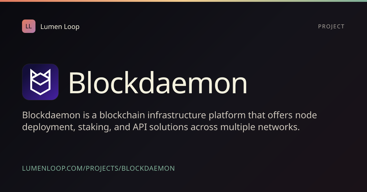 Blockdaemon | Lumen Loop