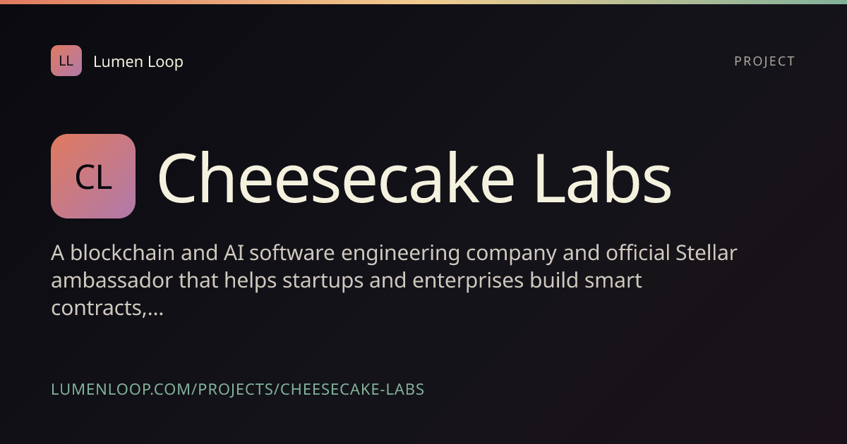 Cheesecake Labs | Lumen Loop