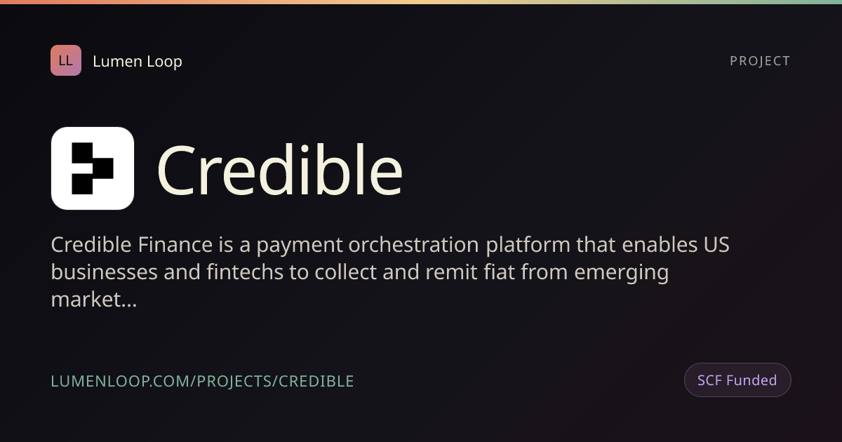 Credible | Lumen Loop