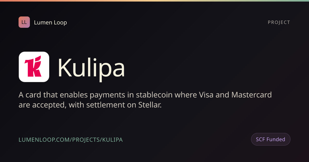 Kulipa | Lumen Loop