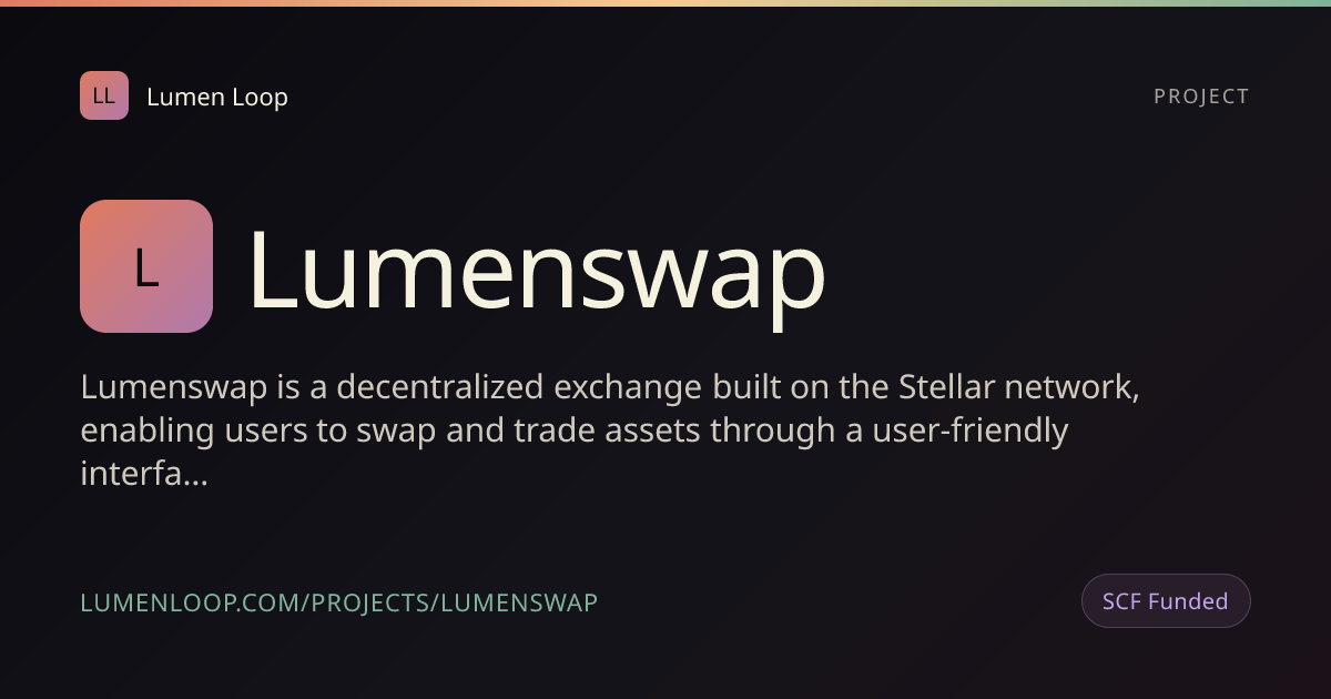 Lumenswap | Lumen Loop