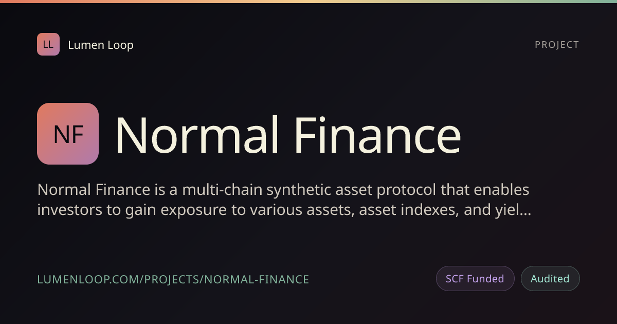 Normal Finance | Lumen Loop