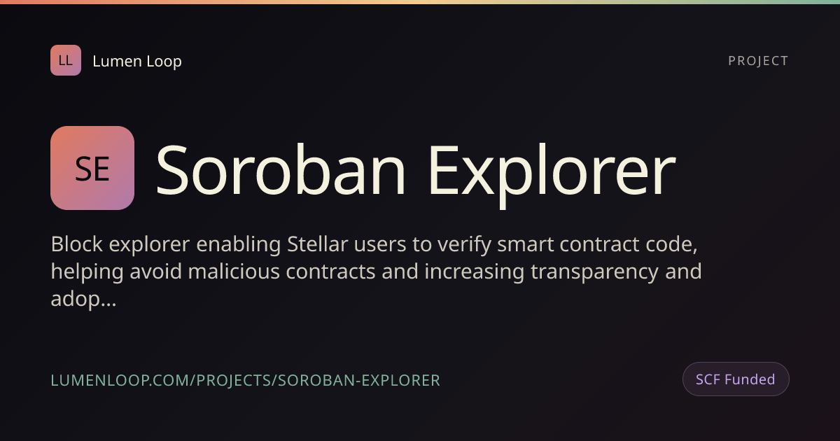 Soroban Explorer | Lumen Loop