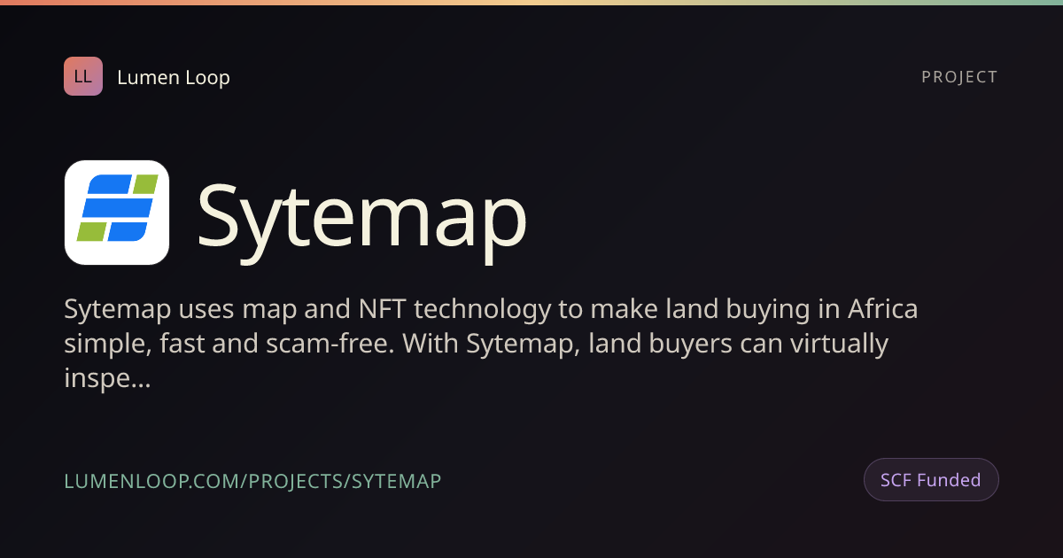 Sytemap | Lumen Loop
