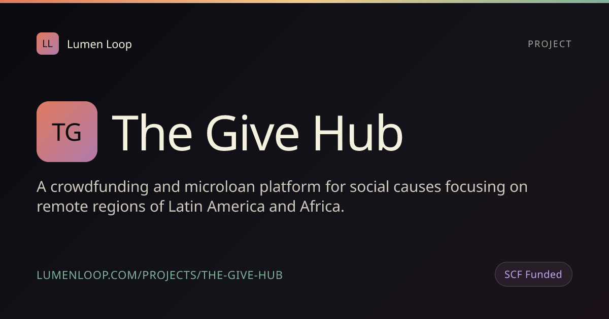 The Give Hub | Lumen Loop