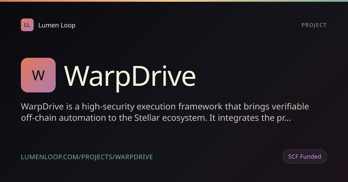 WarpDrive | Lumen Loop